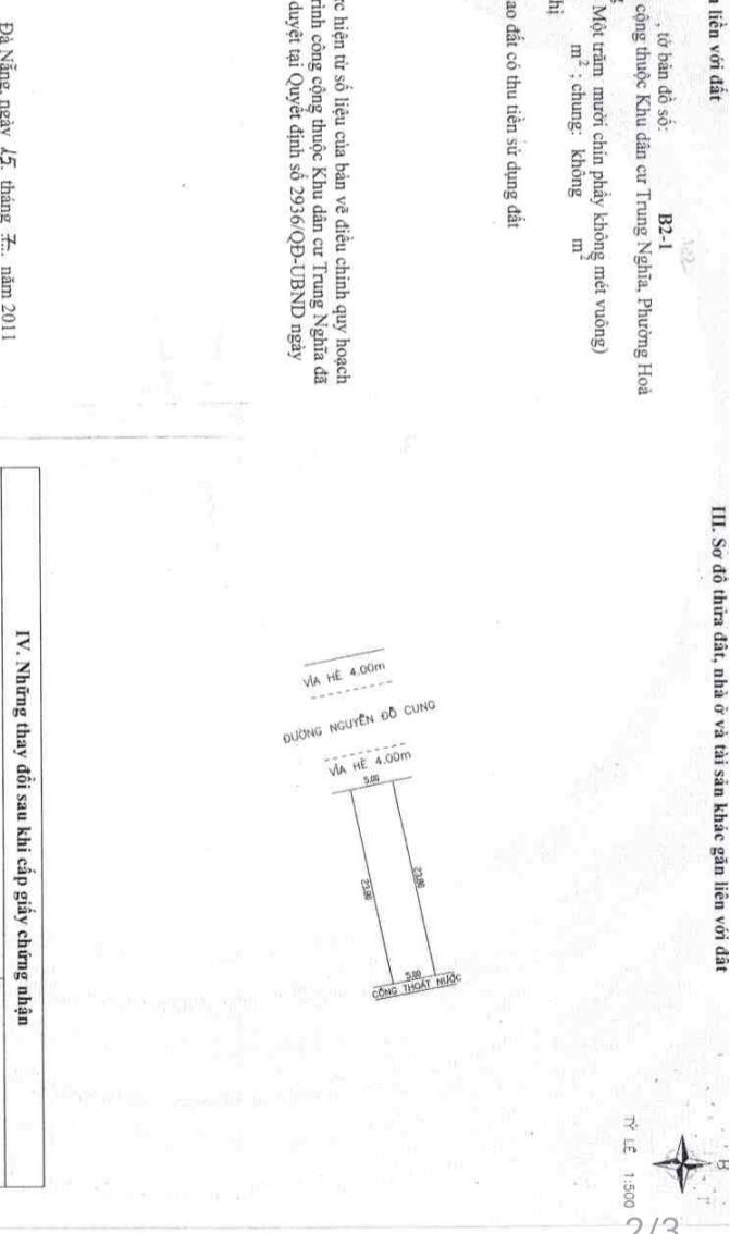 Lô đất mặt tiền đường Nguyễn Đỗ Cung, Đà Nẵng 120m² giá 6 tỷ - Đầu tư sinh lời tốt!