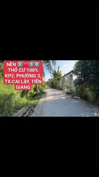 Bán Đất Nền 530m² Full Thổ Cư TX Cai Lậy, Tiền Giang - Giá 750 Triệu/Nền