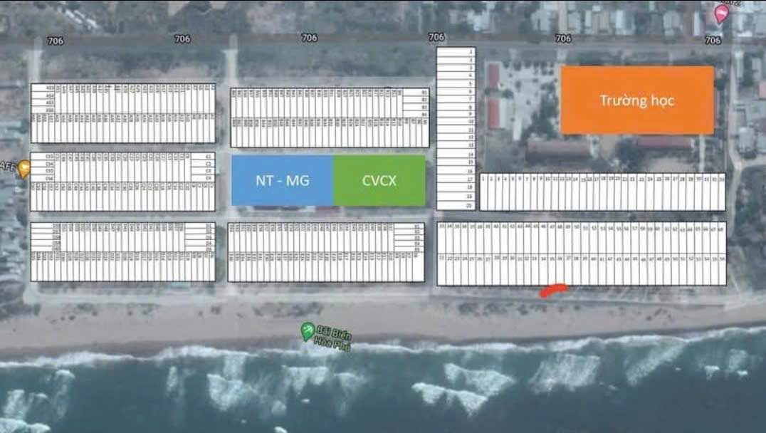 Đất thổ cư 150m² view biển tại Hoà Phú, Tuy Phong giá 5,9 tỷ - Cơ hội đầu tư tuyệt vời!