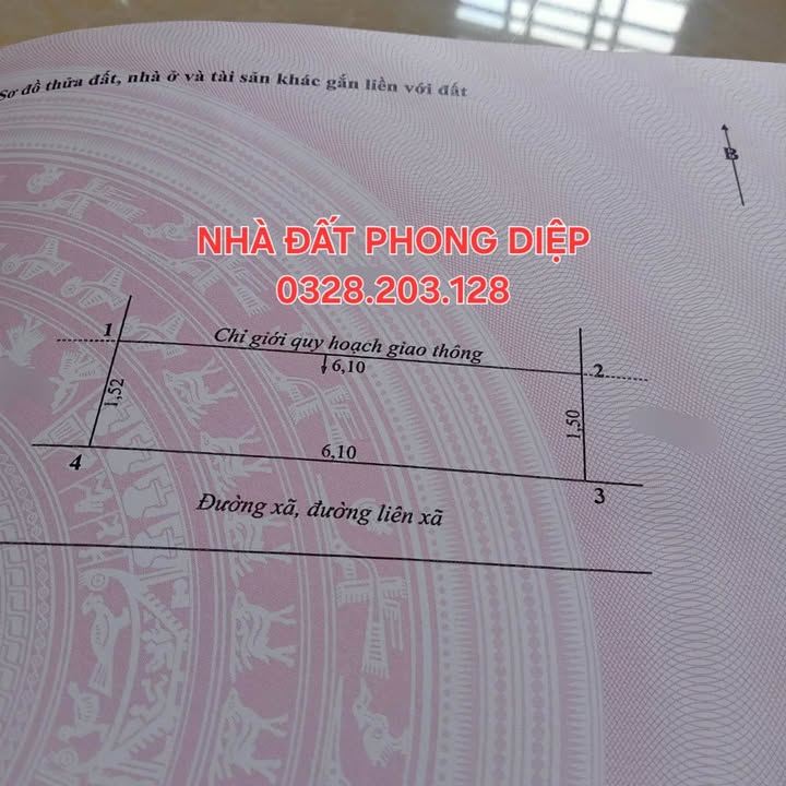 Đất nền 303m² Hòa Nghĩa Chợ Lách 1.2 tỷ - Sổ đỏ chính chủ, xây dựng tự do