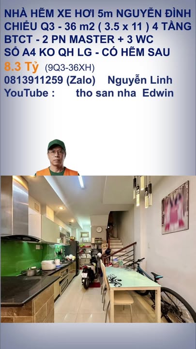 Nhà hẻm xe hơi Nguyễn Đình Chiểu Q1 36m² giá 8.3 tỷ - Thiết kế hiện đại, vào ở ngay!