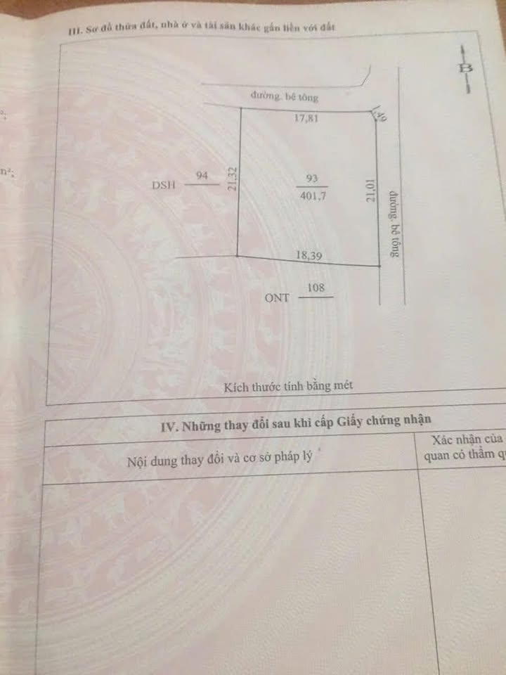 Đất thổ cư Xã Diễn Phú 401,7m² chỉ 2 tỷ - Cơ hội đầu tư tuyệt vời!