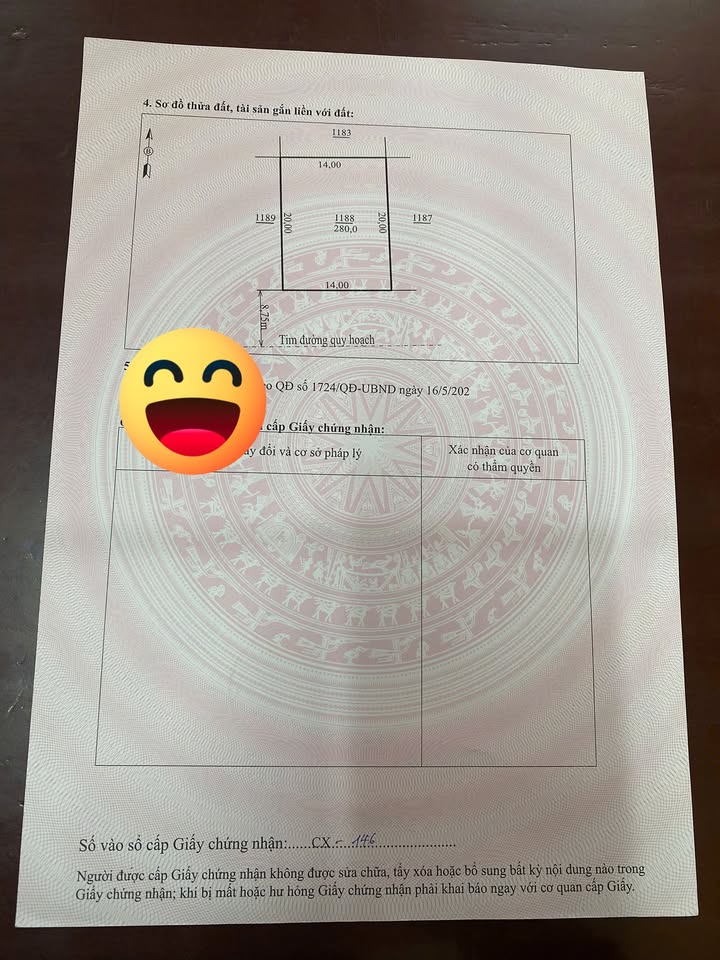 Nhà phố tại Tân Phong, Quảng Xương 280m² giá 3 tỷ - Hướng Nam thuận lợi