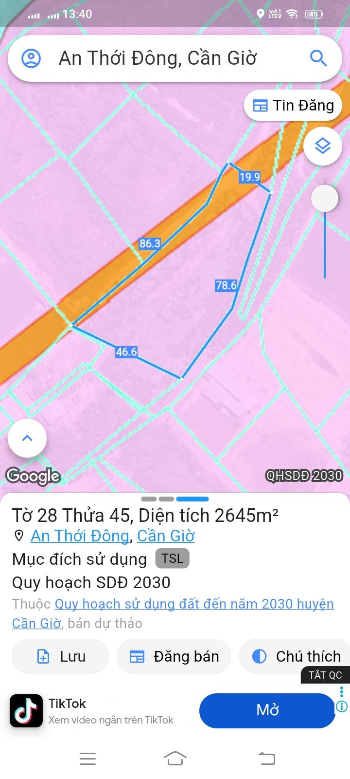 Đất thổ cư 3200m² xã Bình Khánh - Giá chỉ 10 tỷ, cơ hội đầu tư tuyệt vời!