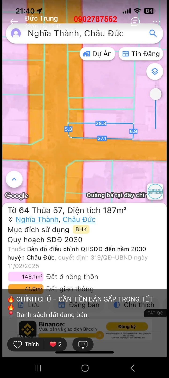 Đất nền Nghĩa Thành, Quận 9, 193m² giá 2.65 tỷ - Lô góc 2 mặt tiền, vị trí đẹp!