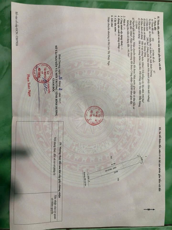 Đất nền An Điền Bến Cát 245m² giá 1.45 tỷ - Sổ đỏ chính chủ!