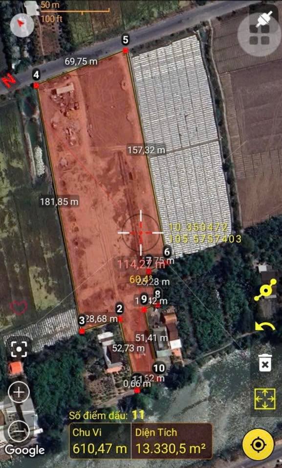 Đất sản xuất phi nông nghiệp mặt tiền ĐT 852B 13.295m² giá 3,5 triệu/m² - Cơ hội đầu tư tuyệt vời!