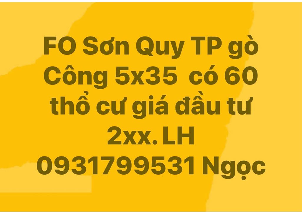 Đất nền Phường Long Hưng, TP Gò Công 175m² giá 200 triệu - Đầu tư sinh lời ngay!