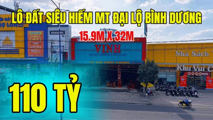 Đất Mặt Tiền Đại Lộ Bình Dương 463m² - Xây Tòa Nhà 9 Tầng Đắc Địa