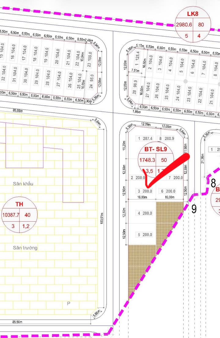 Nhà phố khu B Nam Đầm Vạc Vĩnh Yên 200m² giá thỏa thuận - Biệt thự hướng Tây Nam!