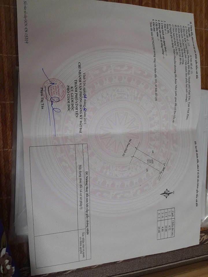 Đất thổ cư 95m² đường Phạm Đình Hổ, Vĩnh Yên - Sổ hồng chính chủ, giá 2.6 tỷ