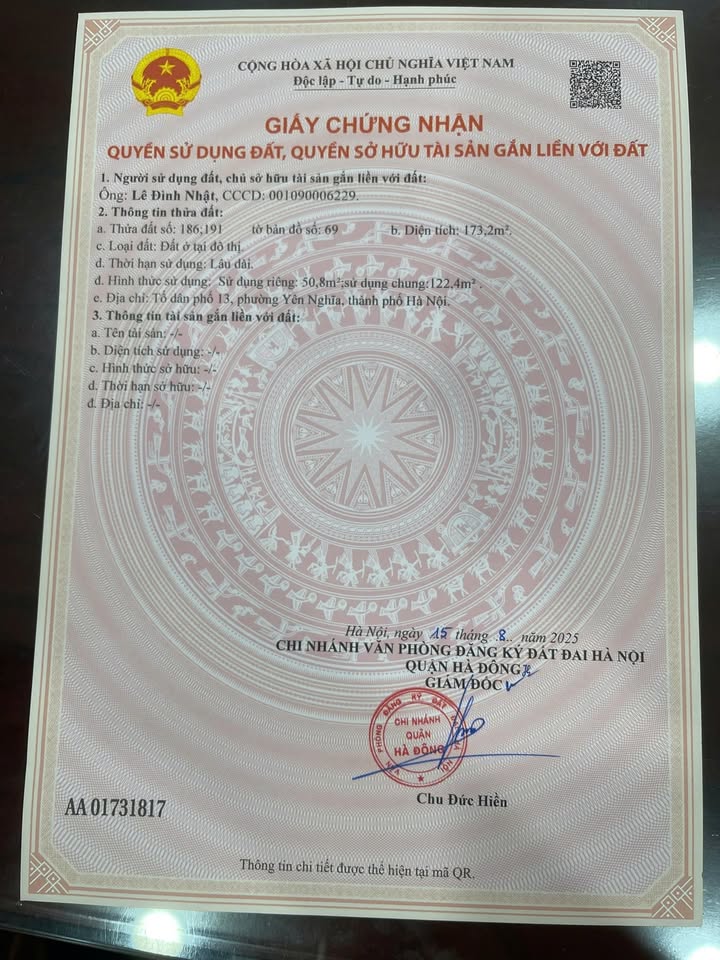 Đất nền phường Yên Nghĩa, Quận Hà Đông, 50m² giá 4 tỷ - Cơ hội đầu tư sinh lời!