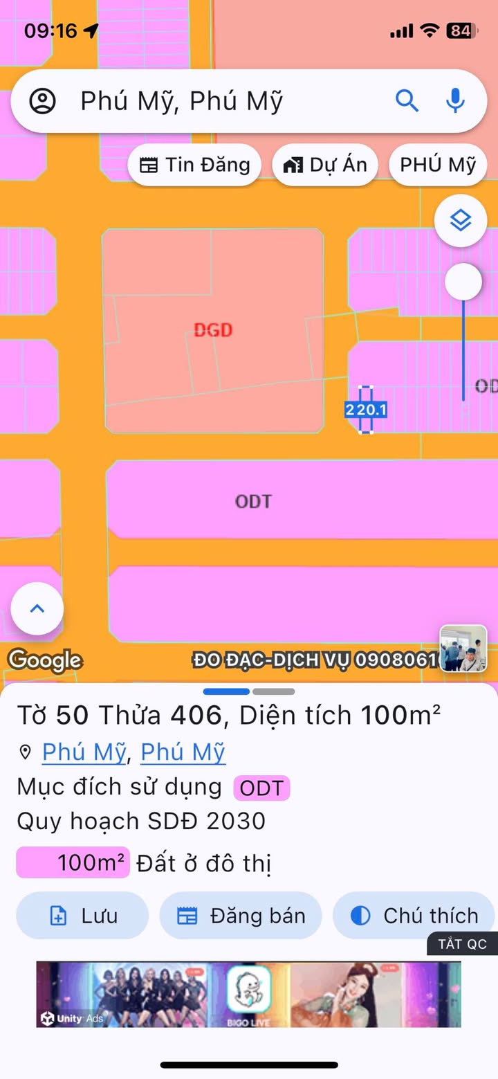 Đất nền TDC ATA Phú Mỹ 100m² giá 3.1 tỷ - Hướng Nam, gần trường học!