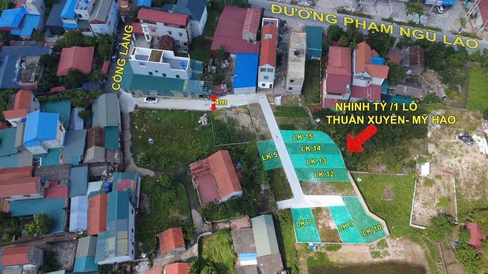 Đất thổ cư tại Hưng Long Mỹ Hào 54m² giá chỉ từ 1 tỷ - Cơ hội đầu tư hấp dẫn!