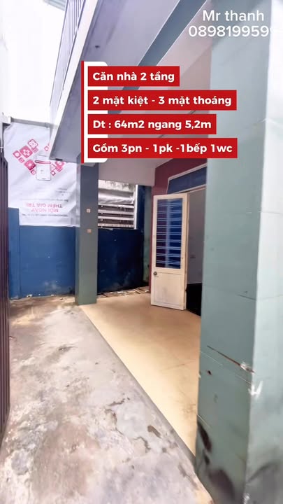 Nhà 2 Tầng Quận Thanh Khê Đà Nẵng 64m² giá 4.35 tỷ - Đầu tư sinh lời hấp dẫn!