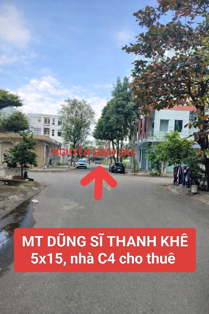 Nhà mặt tiền Dũng Sĩ Thanh Khê 75m² giá 6.6 tỷ - Cơ hội đầu tư tuyệt vời!