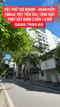 Nhà mặt phố Thợ Nhuộm, Hoàn Kiếm 490m² giá thương lượng - Đầu tư sinh lời ngay!