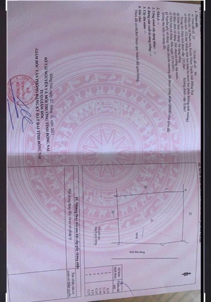 Đất sổ riêng ấp Bàu Bông, xã Phước An, 232m² giá 1 tỷ - Cơ hội đầu tư hấp dẫn!