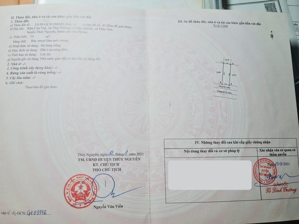 Đất nền Cửa Trại 75m² giá 4.7 tỷ - Đầu tư sinh lời hiệu quả!