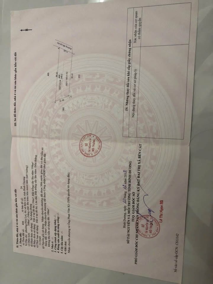 Đất thổ cư Hòa Lợi, Bến Cát 418m² giá 3.1 tỷ - Đầu tư sinh lời lý tưởng!