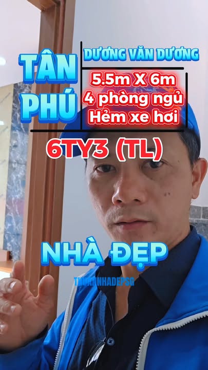 Nhà phố Dương Văn Dương, Tân Phú 33m² giá thỏa thuận - Hẻm xe hơi rộng rãi