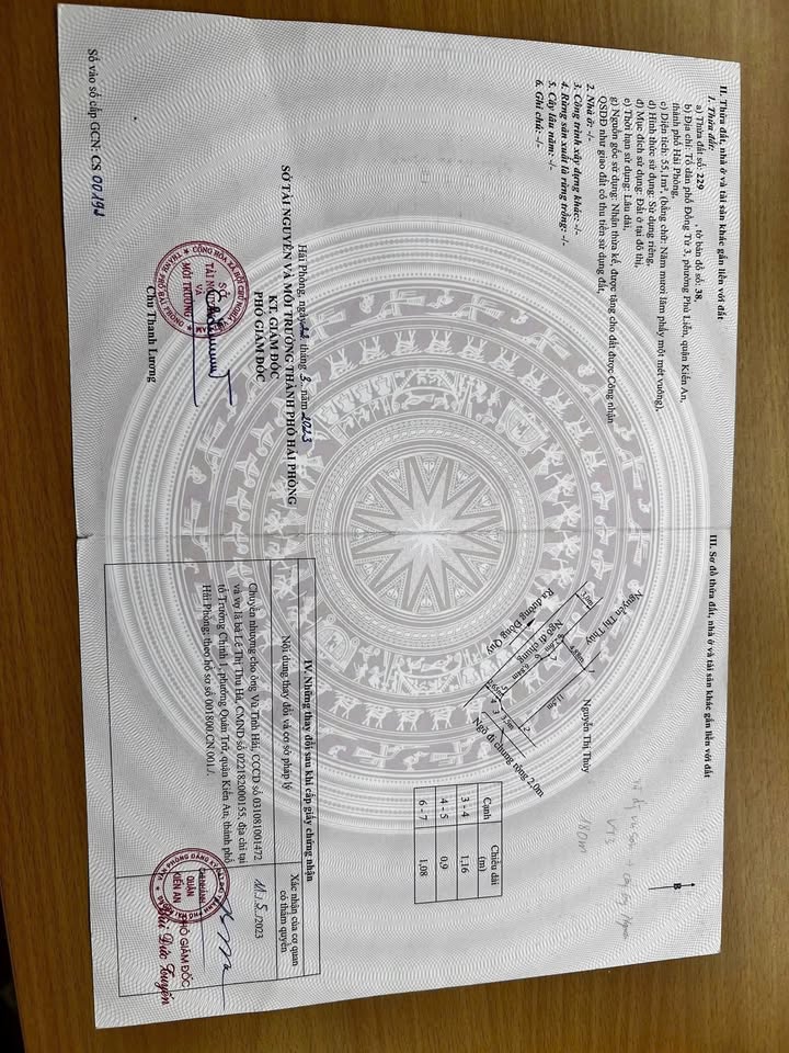 Đất nền quận Kiến An 55m² giá 990 triệu - Lô góc đẹp, chính chủ!