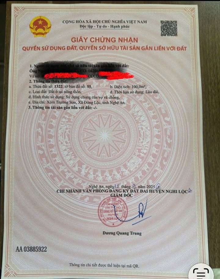 Đất Nền Nghi Trường 100m² giá 1.2 tỷ - Đường ô tô tránh nhau!