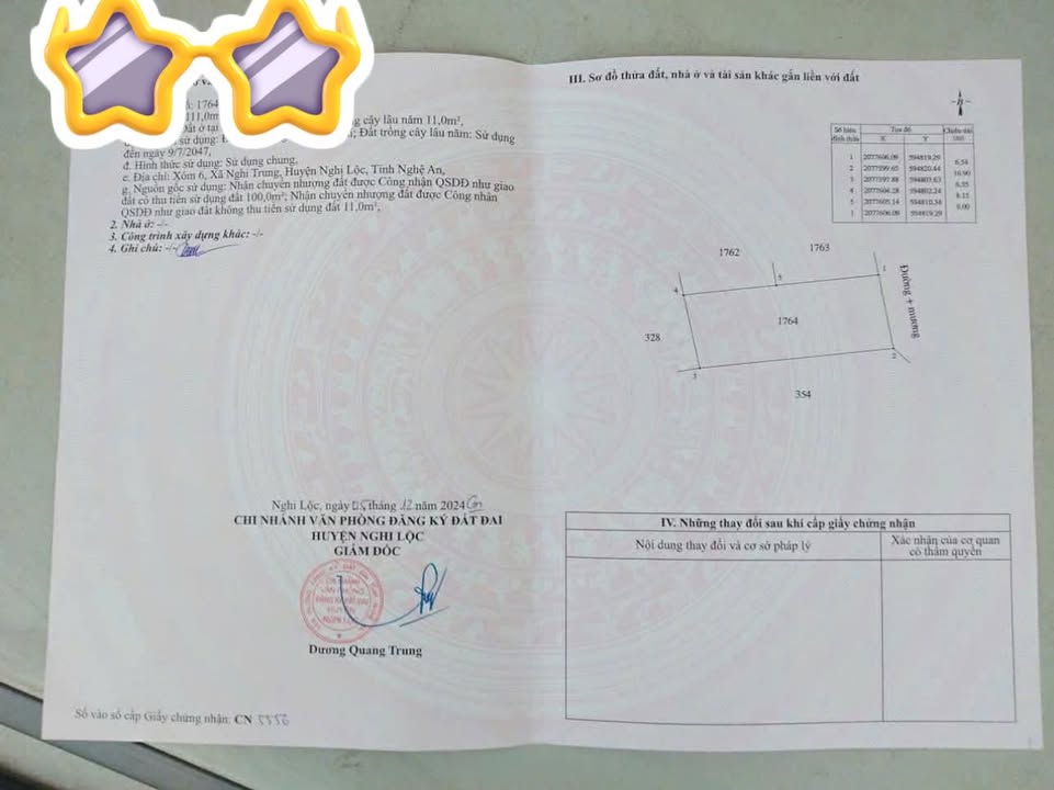 Đất Xóm 6 Nghi Trung 111m² giá 2.2 tỷ - Vị trí đắc địa, giao thông thuận lợi!