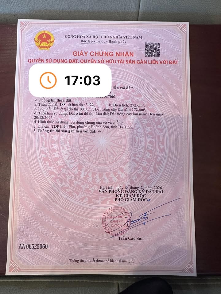 Bán Đất Vàng Thị xã Kỳ Anh 273m² - Gần Bệnh viện, 3 KCN Lớn - 1.6 Tỷ