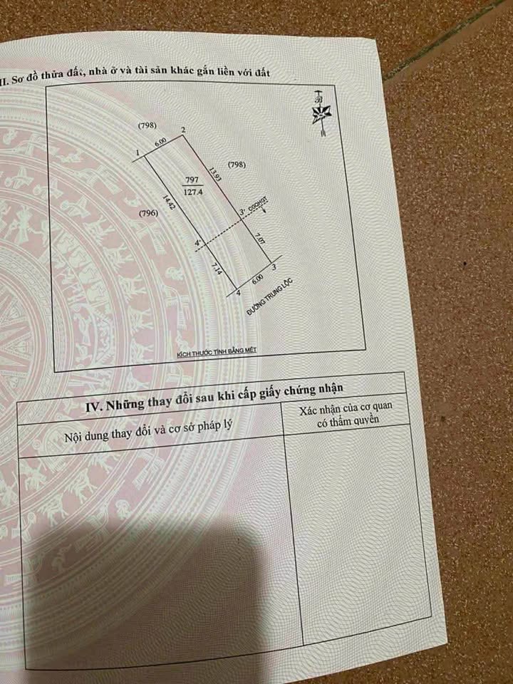 Đất kinh doanh mặt đường Trung Lộc, Vinh 127.4m² giá 6 tỷ - Cơ hội đầu tư hấp dẫn!