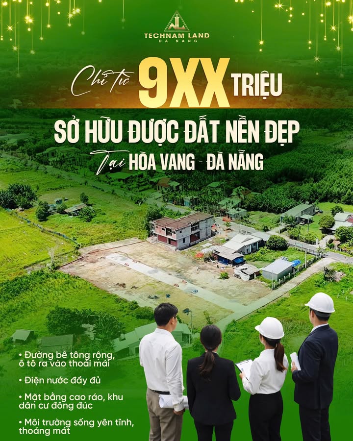 Đất nền KDC Hòa Vang Đà Nẵng 120m² giá chỉ 900 triệu - Cơ hội đầu tư tuyệt vời!
