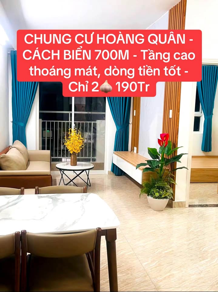 Cho thuê Căn hộ Hoàng Quân Nha Trang 55m² - View thoáng, 7-8tr/tháng