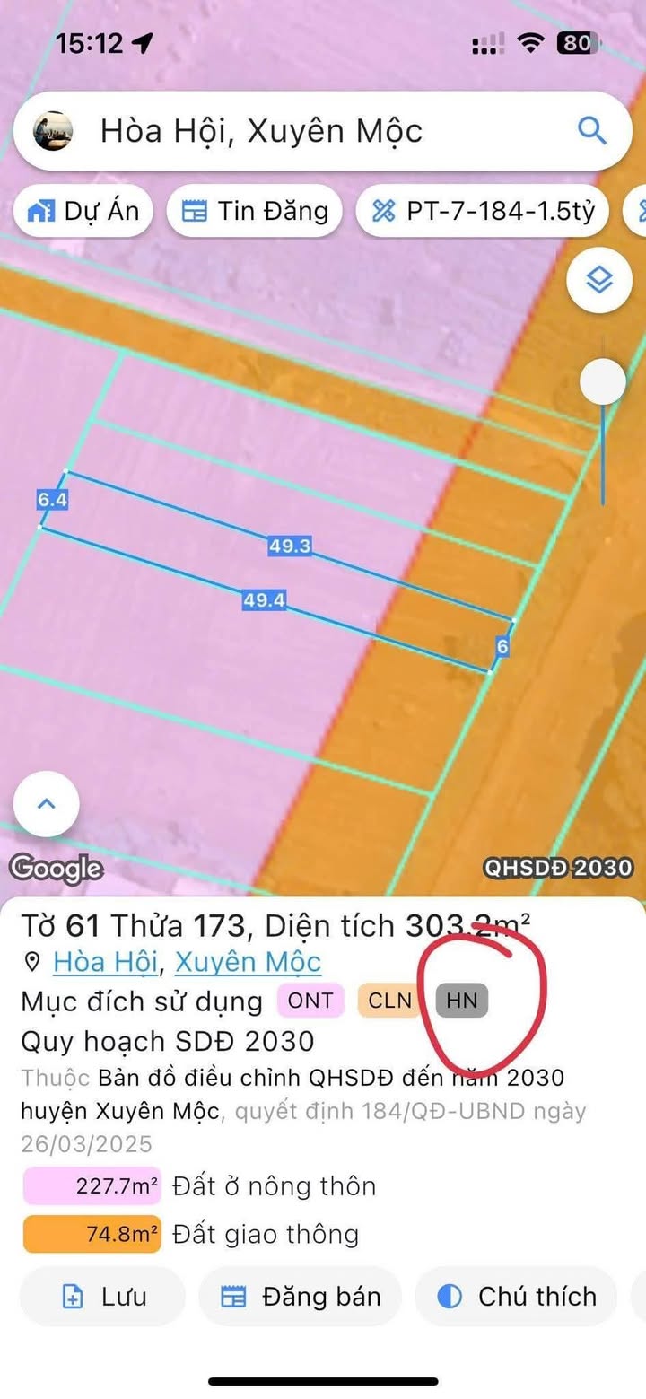 Đất thổ cư mặt tiền Tỉnh lộ 329, Hòa Hưng, 294m² giá 1.26 tỷ - Cơ hội đầu tư hấp dẫn!