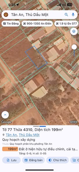 Đất nền Tân An Thủ Dầu Một 100m² giá chỉ 1.3 tỷ - Cơ hội đầu tư tuyệt vời!