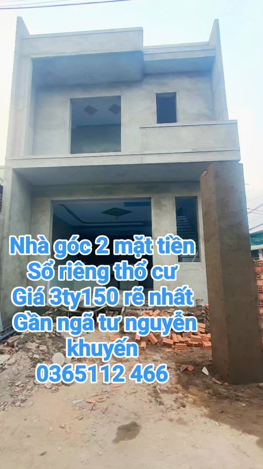 Nhà góc 2 mặt tiền Trảng Dài, Biên Hòa 160m² giá 3.15 tỷ - Thiết kế hiện đại, chính chủ