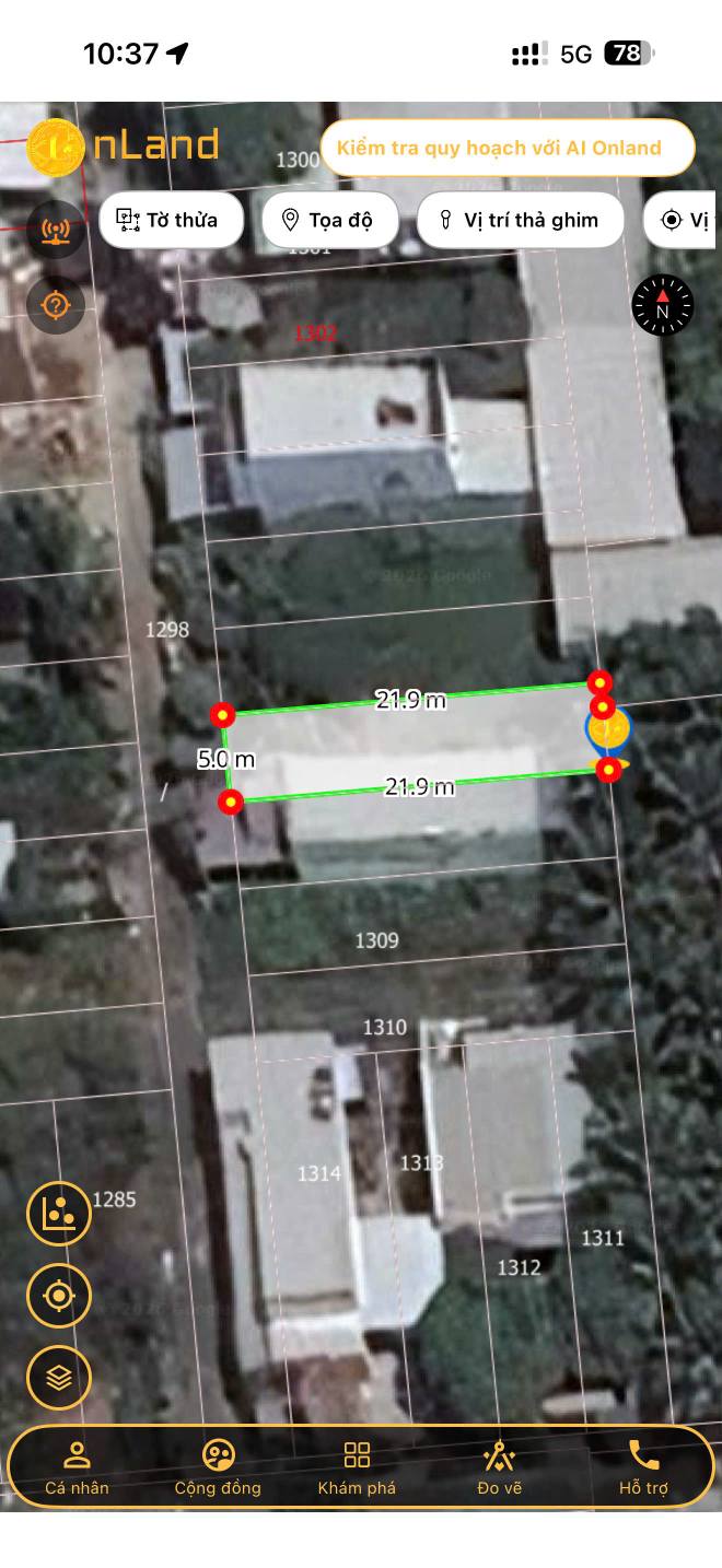 Đất nền Phường Hòa Thuận 109m² giá 400 triệu - Sổ hồng gần 100%