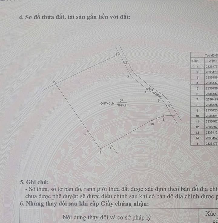 Đất thổ cư Thôn 3 Ba Trại, 3925m² giá 11.775 tỷ - Cơ hội đầu tư tuyệt vời!