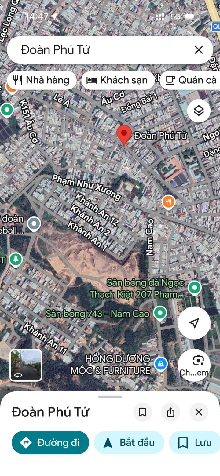 Đất chính chủ 105m² mặt tiền Đoàn Phú Tứ, giá 5.95 tỷ - Cơ hội đầu tư tuyệt vời!