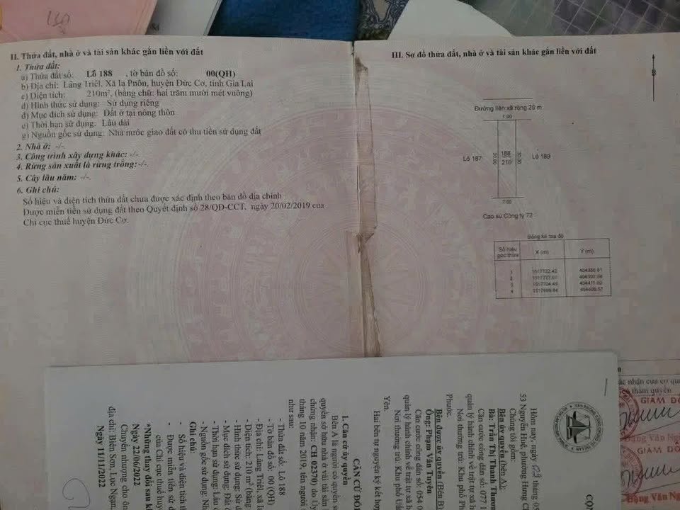 Đất thổ cư 210m² xã Ia Nan, huyện Đức Cơ, giá rẻ - Đầu tư sinh lời ngay!