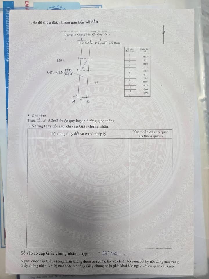 Đất nền mặt tiền Tạ Quang Bửu, 336m² giá chỉ 2.65 tỷ - Cơ hội đầu tư hấp dẫn!