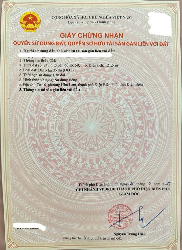 Đất thổ cư tại phường Him Lam, 121m² giá thỏa thuận - Đối diện trường Phan Đình Giót!