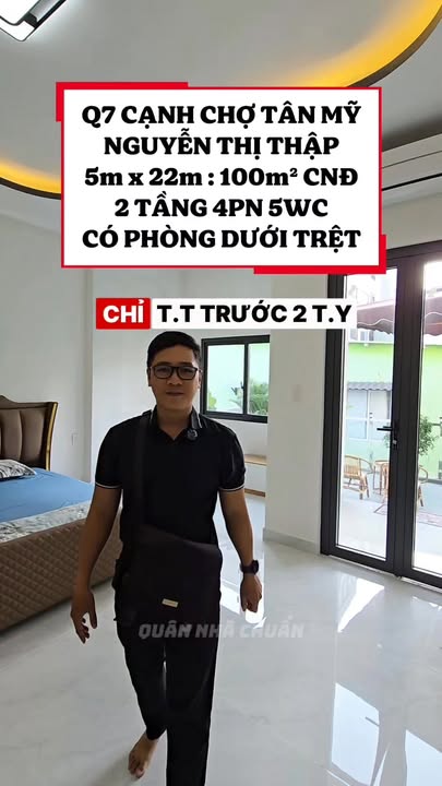 Nhà 100m² Nguyễn Thị Thập, Q7 - 4PN, 2 Tầng, Giá Tốt!