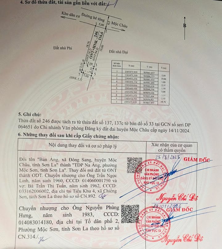 Đất Nền Mộc Châu 116m² - Sổ Đỏ Full Thổ Cư, Gần Phố Đi Bộ