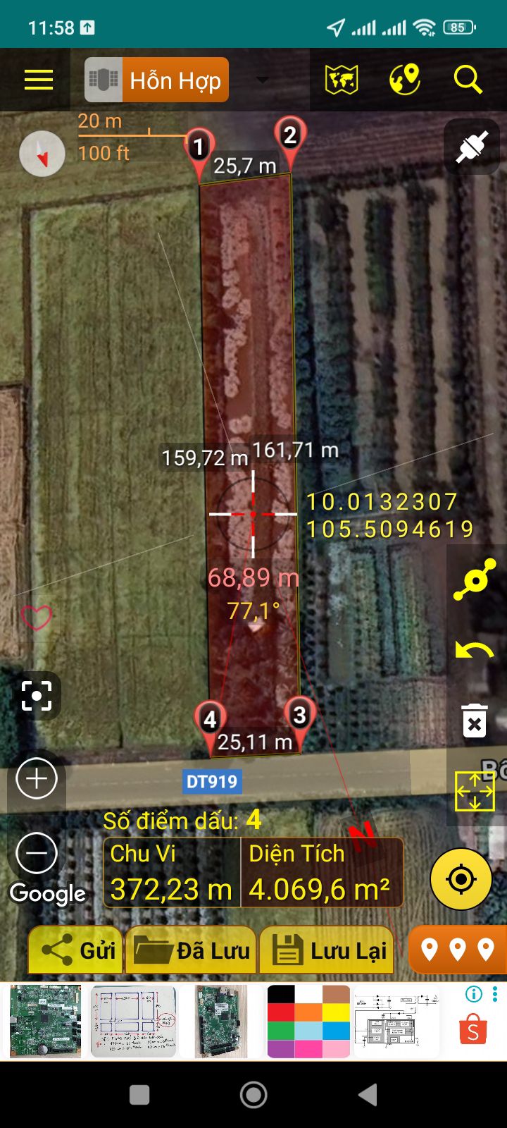 Đất mặt tiền Lộ Bốn Tổng, Huyện Thới Lai 3957.8m² giá chỉ 3.5 tỷ - Đầu tư sinh lời!