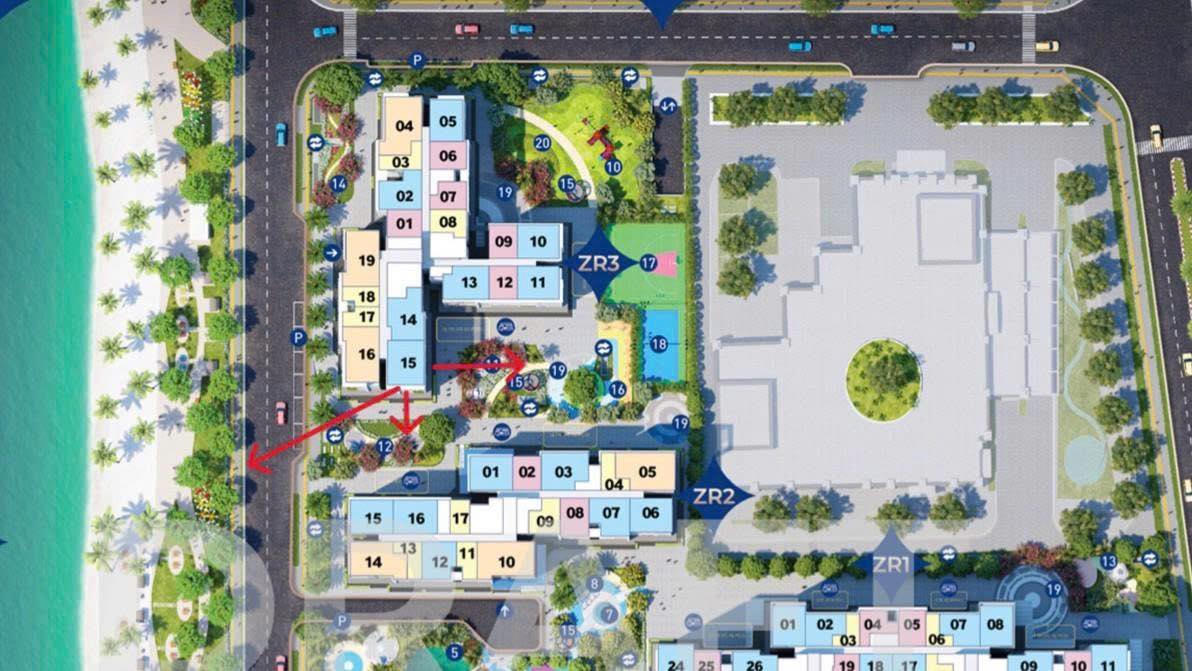 Căn hộ Vinhomes Ocean Park 74.6m² - Tầng trung view thoáng mát