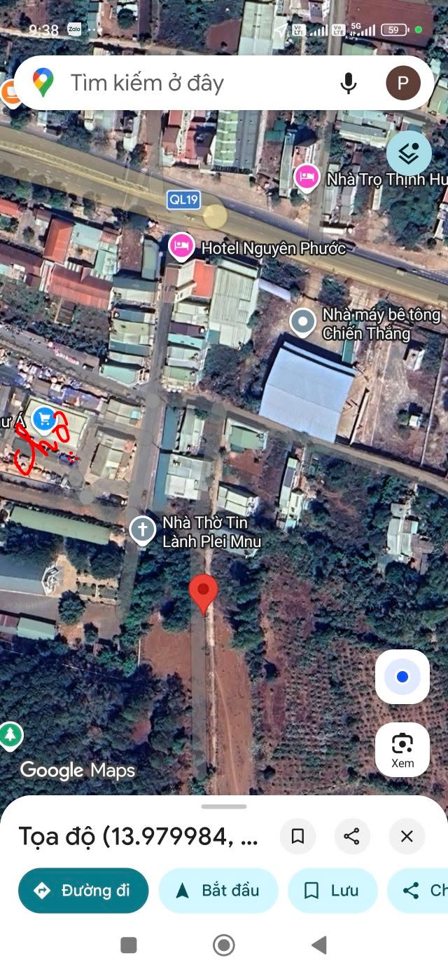 Đất nền Chư Á, Pleiku 240m² giá 1 tỷ - Cần bán gấp, thương lượng ngay!