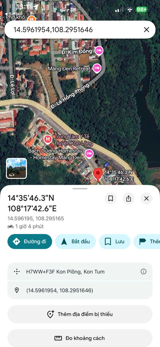 Đất thổ cư Măng Đen 210m² giá 6,xx tỷ - Gần Phạm Văn Đồng, cafe đông đúc!