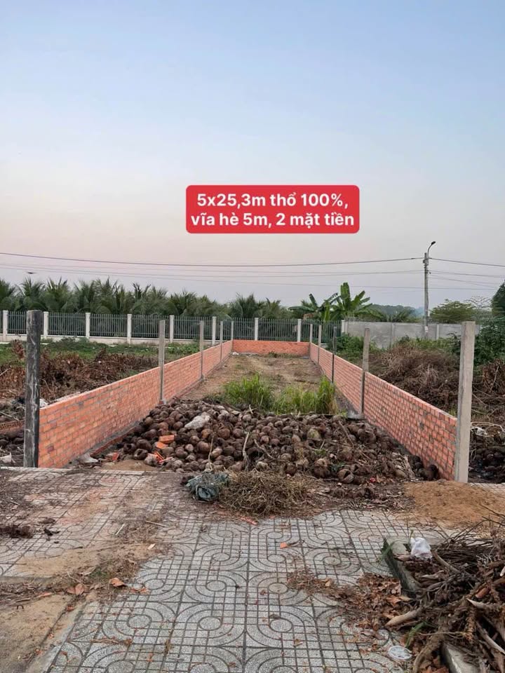 Đất 2 mặt tiền Mậu Thân, Trà Vinh 126m² giá 1.7 tỷ - Đầu tư sinh lời ngay!