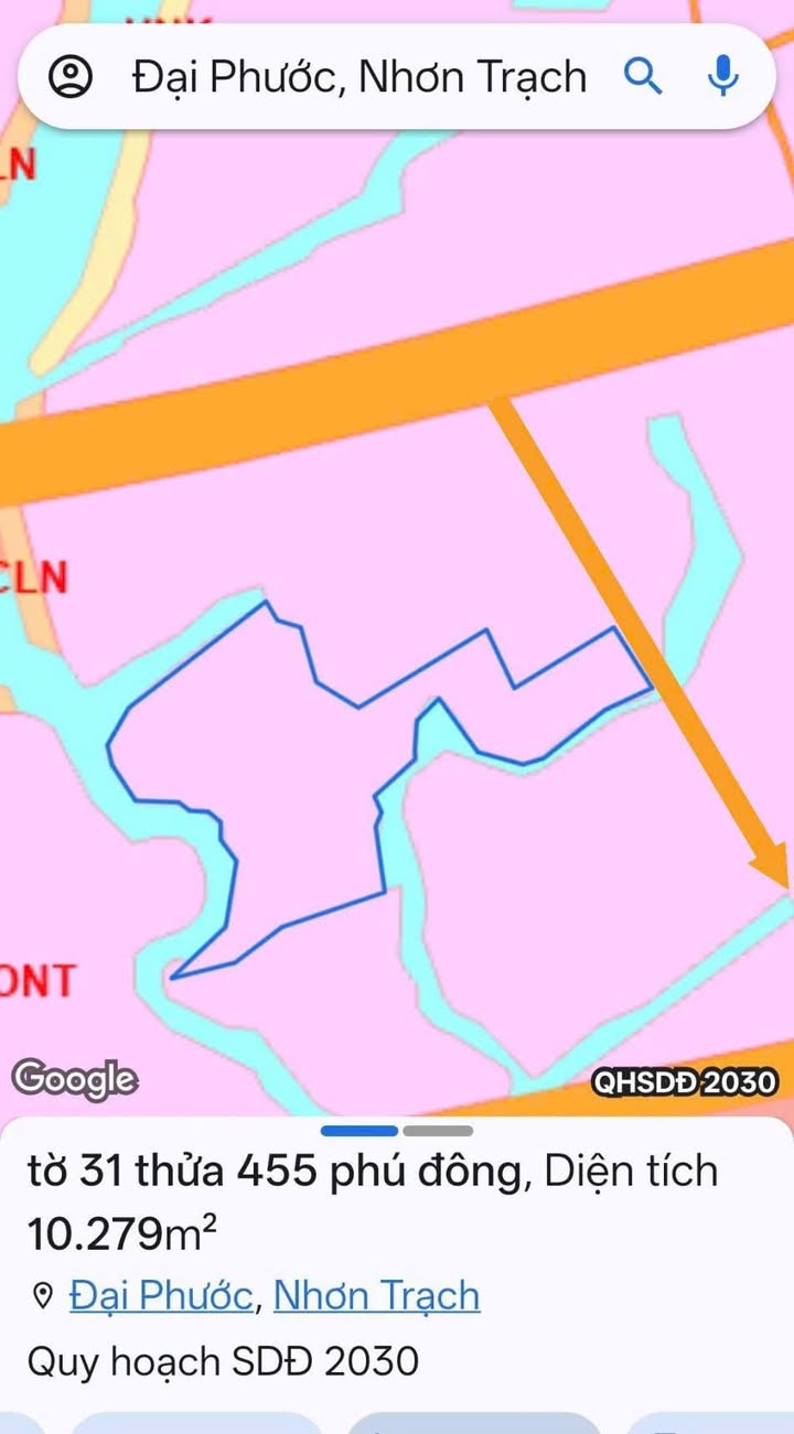 Đất nền Nhơn Trạch 10.000m² giá 60 tỷ - Đầu tư sinh lời hấp dẫn!