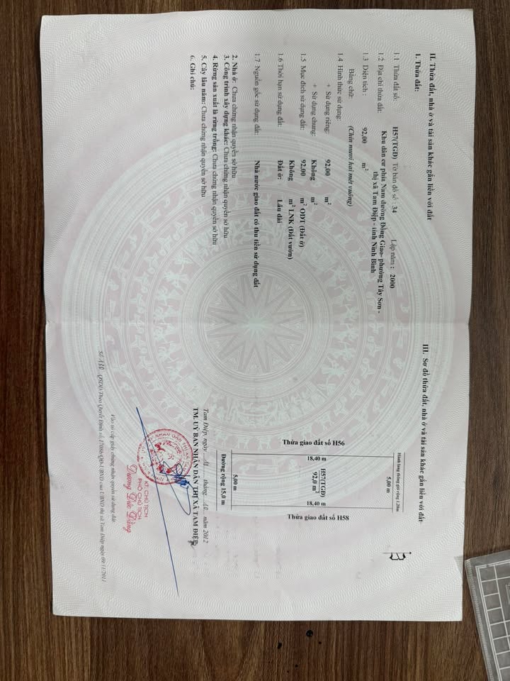 Đất nền tổ 1 phường Trung Sơn, 92m² giá 2 tỷ - Đầu tư sinh lời ngay!